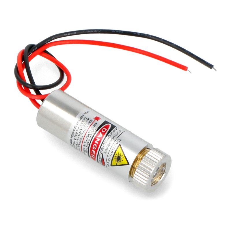 Laserová dioda 1mW červená 650nm 5V - křížová