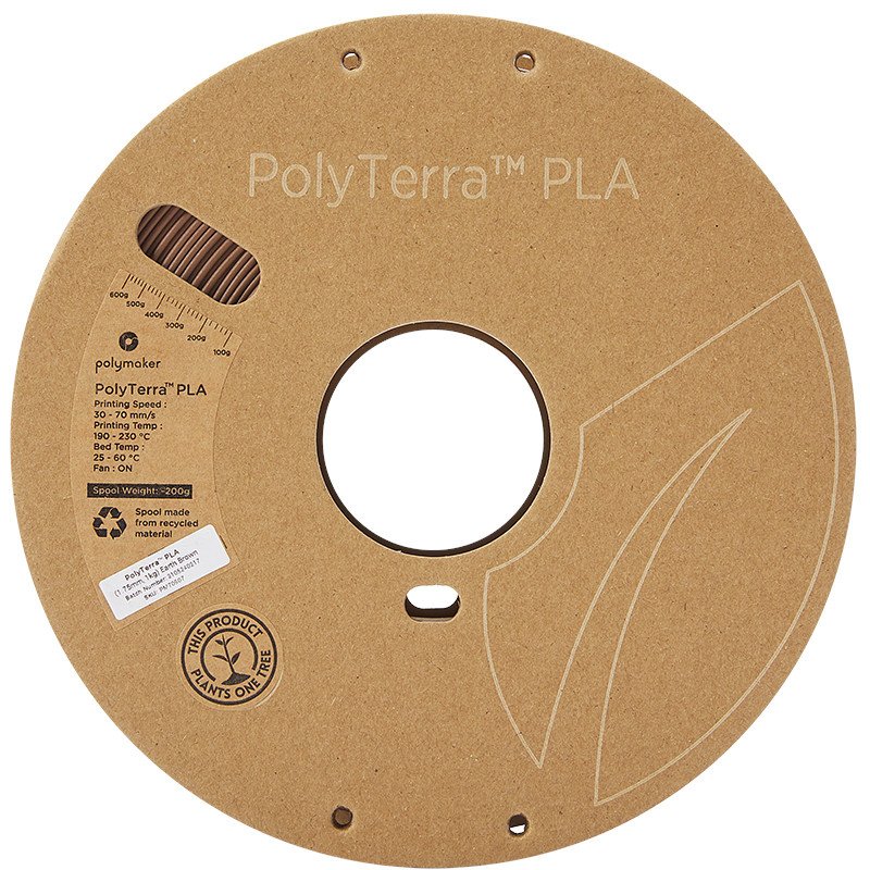 PolyTerra™ PLA (1.75 mm, 1 kg)(Earth Brown)