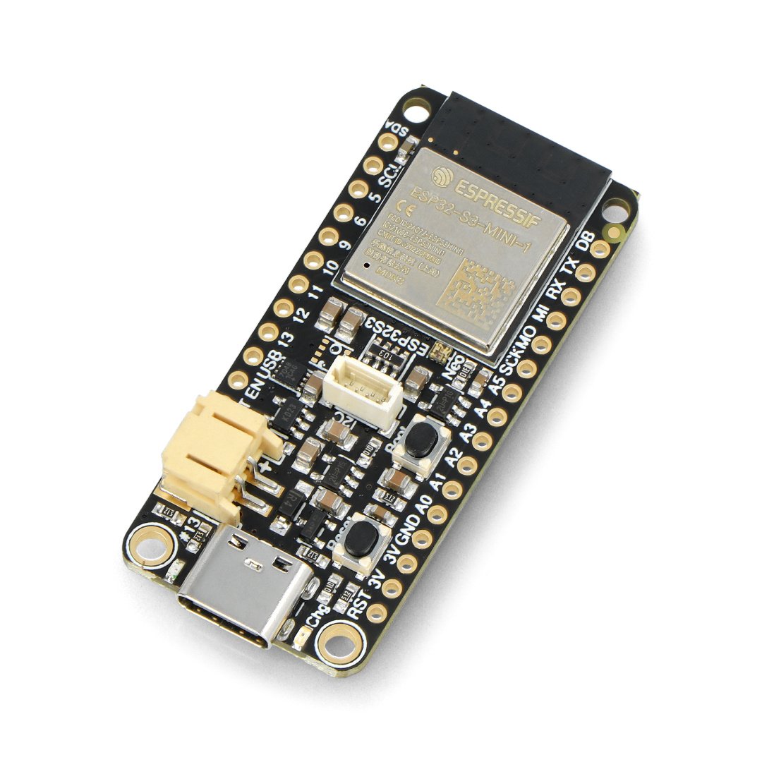 Feather ESP32-S3 - WiFi modul, GPIO - kompatibilní s Arduino -