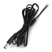 DC 5,5x2,1mm zástrčka s kabelem 24AWG - 1,5m