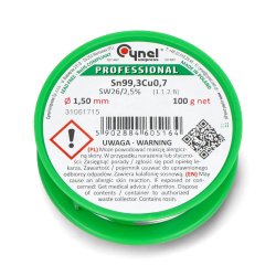 Sn99,3Cu0,7-SW26/2.5 % Ø 1.50 100 g