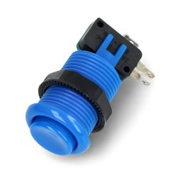 Arkádové konkávní tlačítko 3,5 cm - modré - SparkFun COM-09337