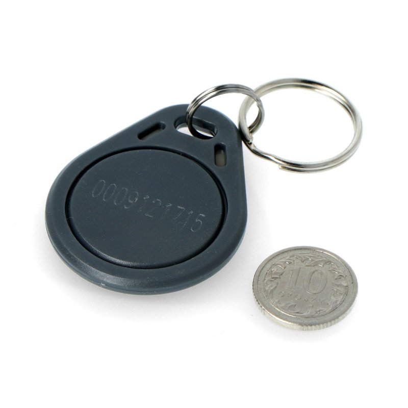 RFID klíčenka S103N-GY - 125kHz - kompatibilní s EM4100 - šedá