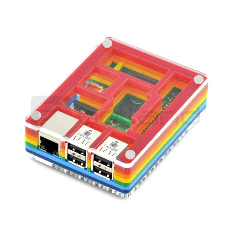 Pouzdro Raspberry Pi 3/2 Rainbow