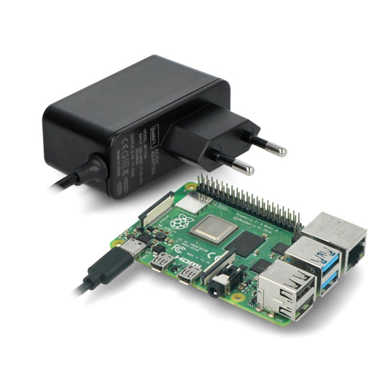 JustPi USB C 5.1V / 3A napájecí zdroj pro Raspberry Pi 4B