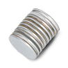 Kulatý neodymový magnet s adhezivní vrstvou S N35 / Ni 22x2mm - - zdjęcie 1