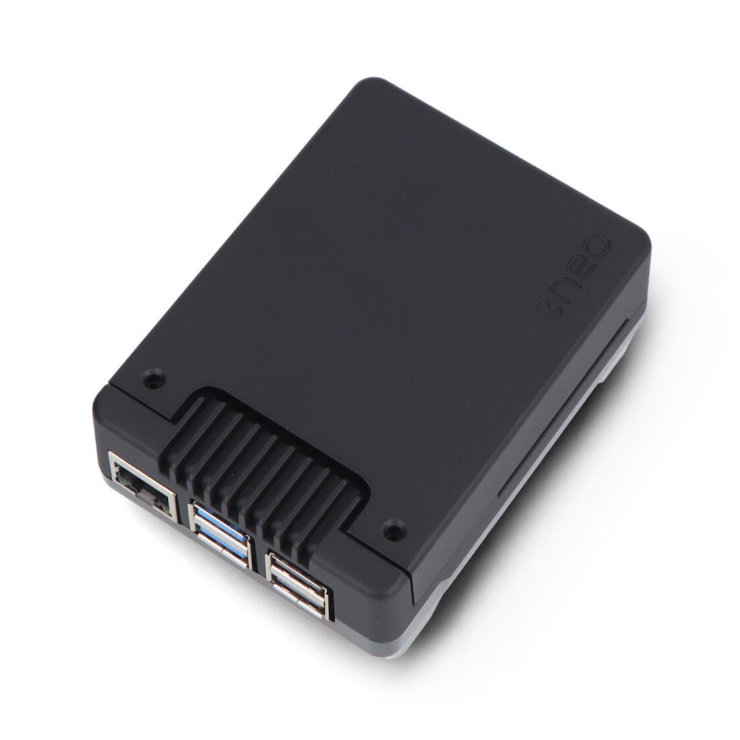 Argon NEO 5 M.2 NVMe PCIe pouzdro pro Raspberry Pi 5 - s ventilátorem a chladičem - hliník - černé