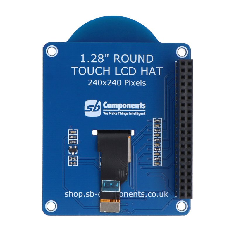 1.28 Round Touch LCD HAT for Raspberry Pi