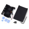 Black Aluminum case for Raspberry Pi 5 with 2 PWM 4PINS fans - zdjęcie 4