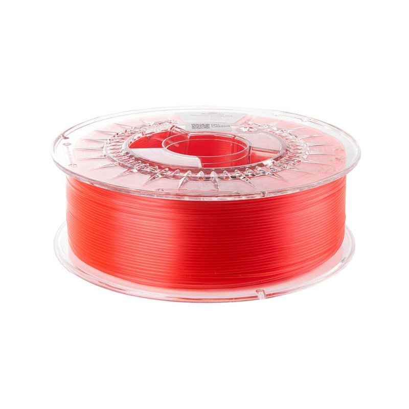 Filament PLA Crystal 1.75mm RASPBERRY RED 1kg