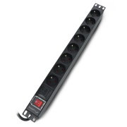 LISTWA ZASILAJĄCA RACK PDU 19" LANBERG 1U 16A 8X 230V PL 2M