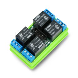 Tinycontrol LANKON-094 - reléový modul 4x 10A / 5V cívka pro GSM / LAN ovladač - DIN lišta