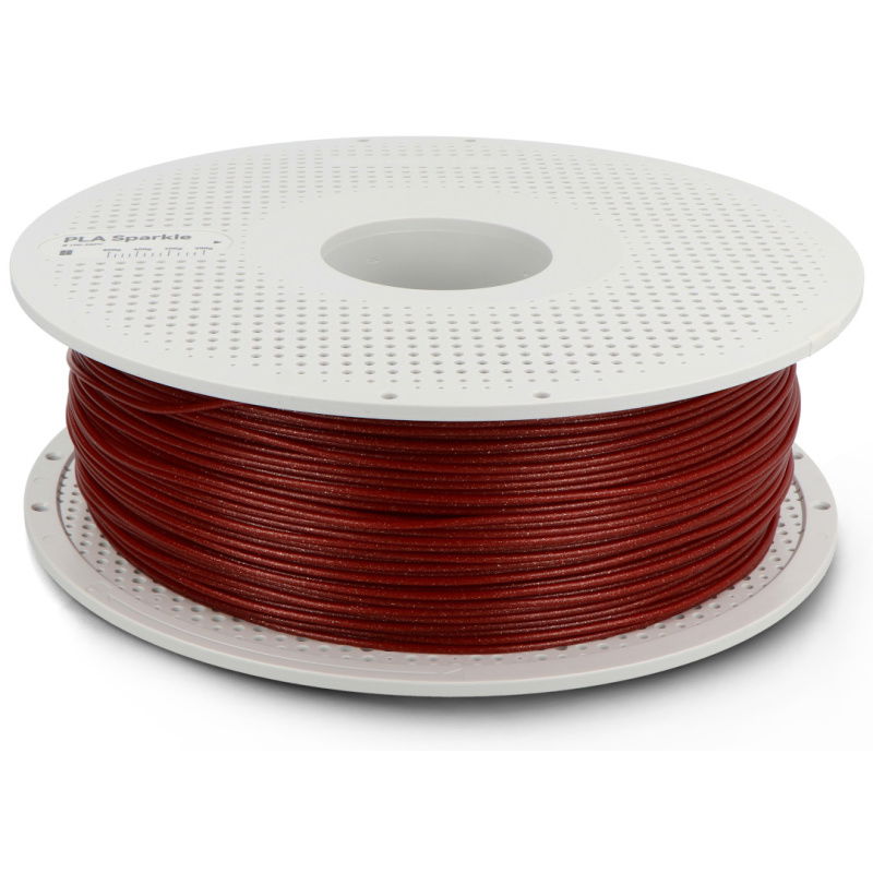 Bambu PLA Sparkle - Crimson Red Sparkle - with Bambu Reusable