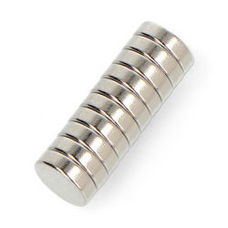 Magnes neodymowy 7x2mm - 10szt.