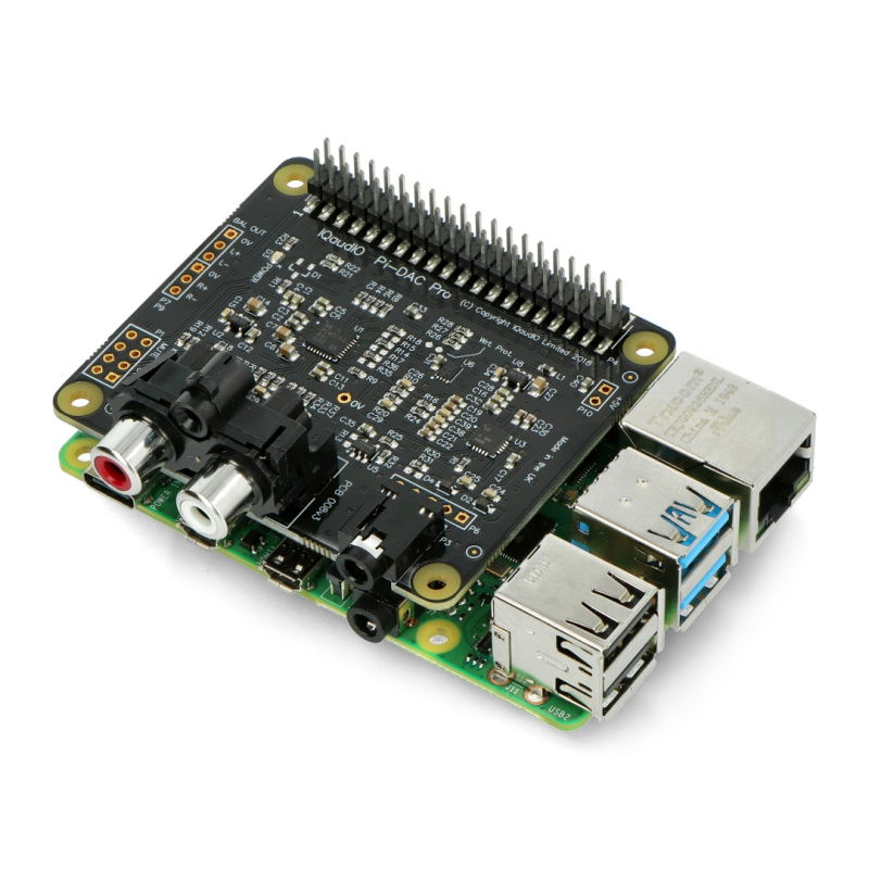 Raspberry Pi DAC Pro - zvuková karta pro Raspberry Pi 4B / 3B +