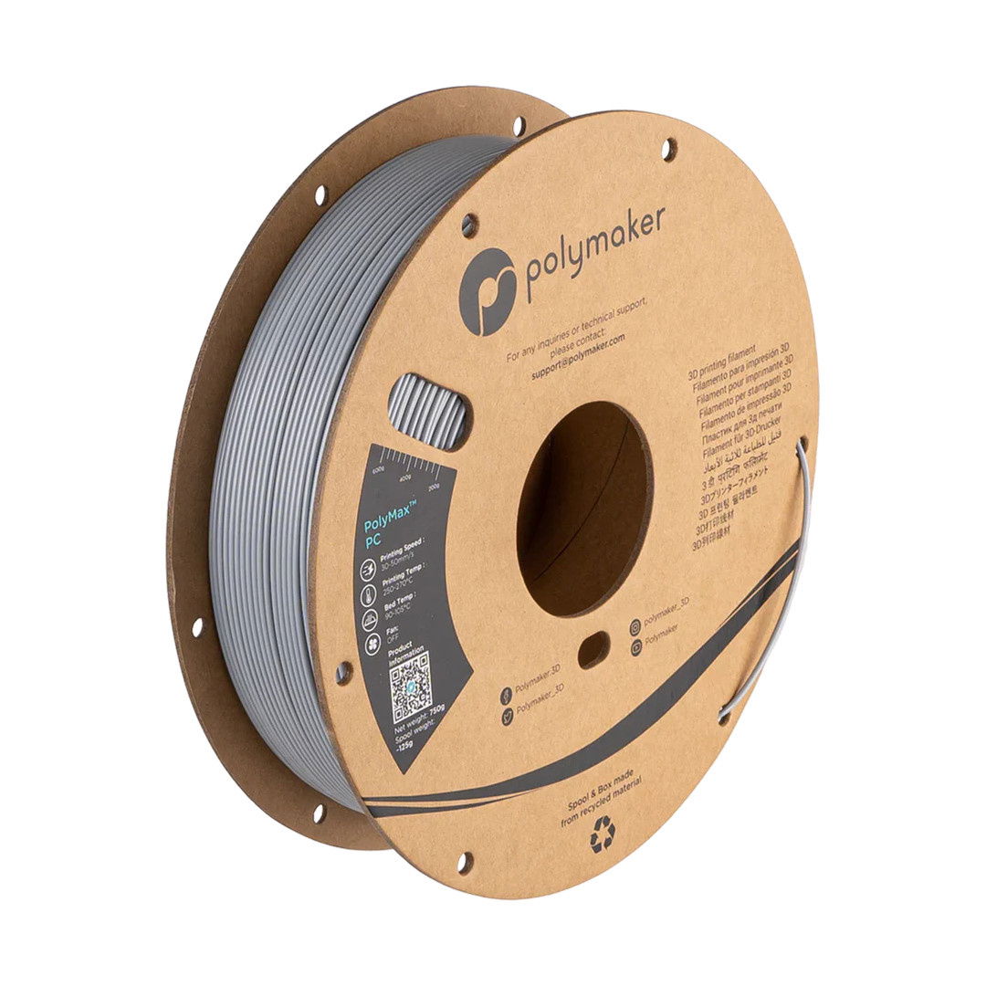 Filament Polymaker PolyMax Tough PC Grey 1,75mm 0,75kg