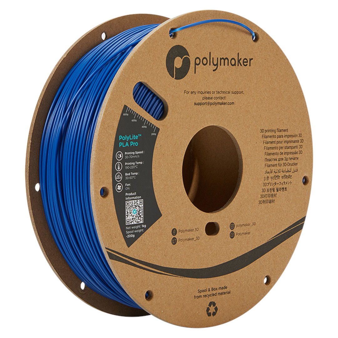 Filament Polymaker PolyLite PLA PRO Blue 1,75mm 1kg