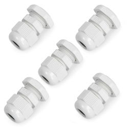 Hermetická kabelová průchodka IP68 - závit PG9 - šedá 5ks