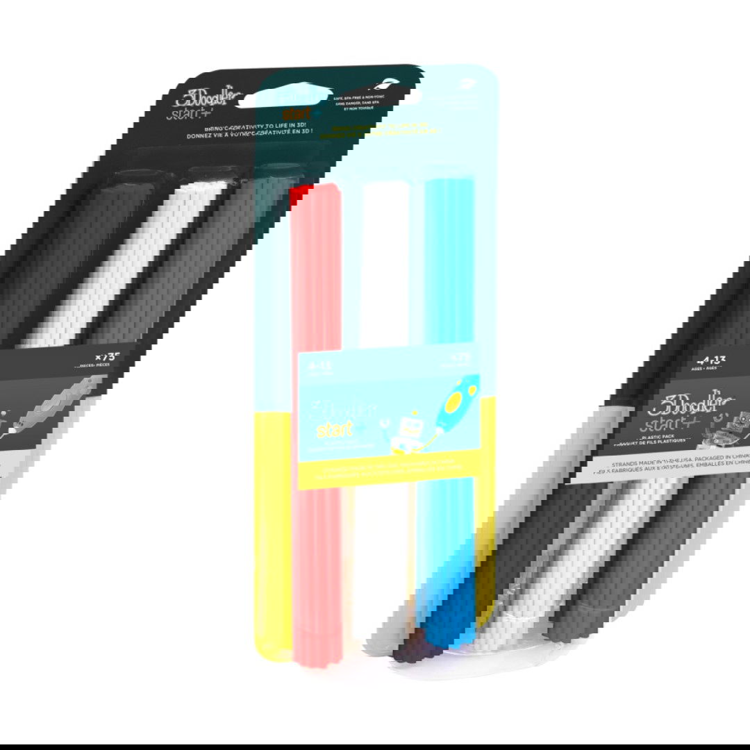 Filament 3Doodler Start, Eko, 2.5mm, 75 sztuk, 3 kolory, Cherry