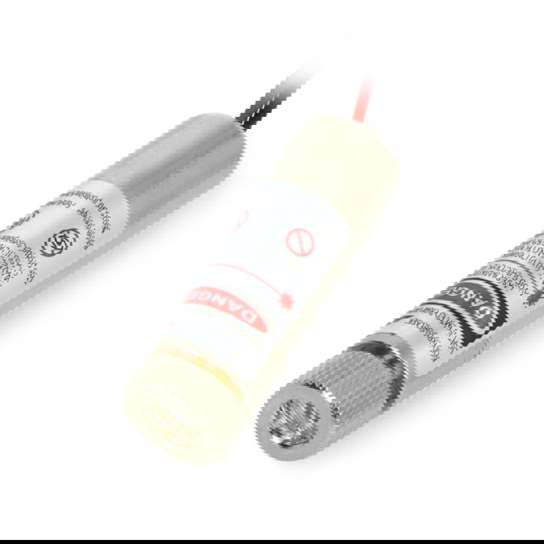 Laserová dioda 5mW červená 650nm 5V - křížová