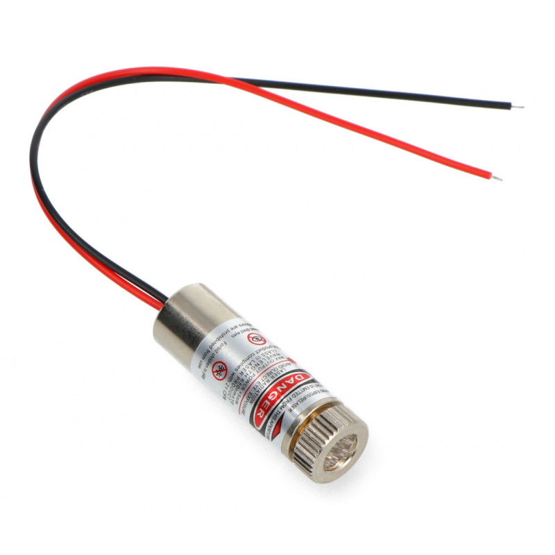 Laserová dioda 5mW červená 650nm 5V - křížová