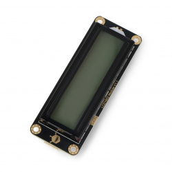 DFRobot Gravity - LCD displej 2x16 I2C - šedý - pro Arduino