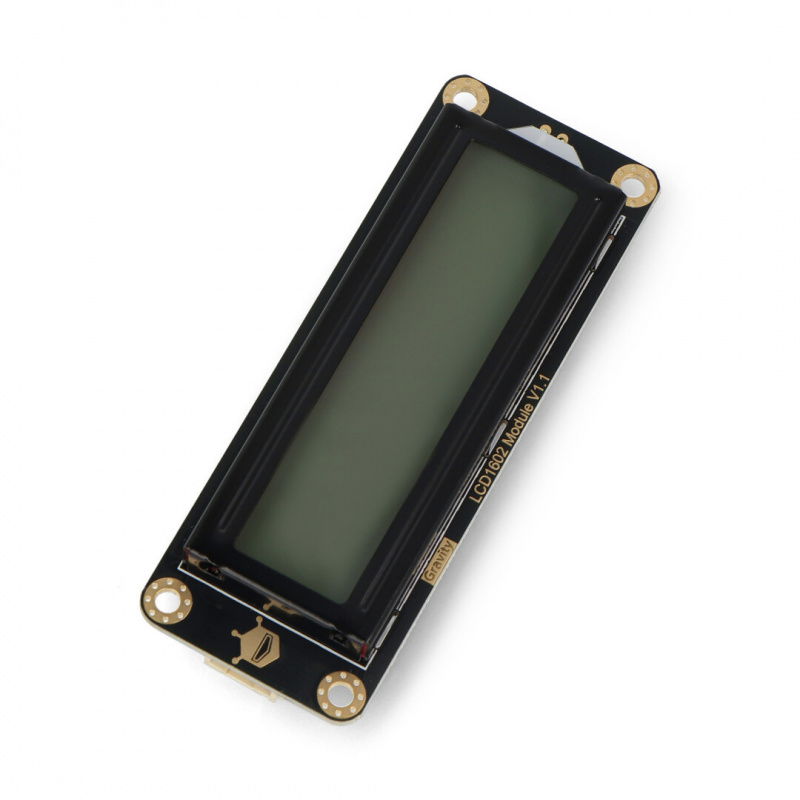 DFRobot Gravity - LCD displej 2x16 I2C - šedý - pro Arduino