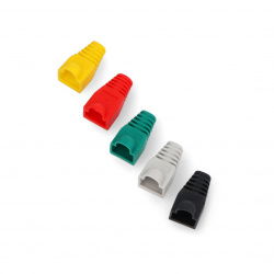 Sada barevných krytů pro zástrčky RJ45 - 50 ks.