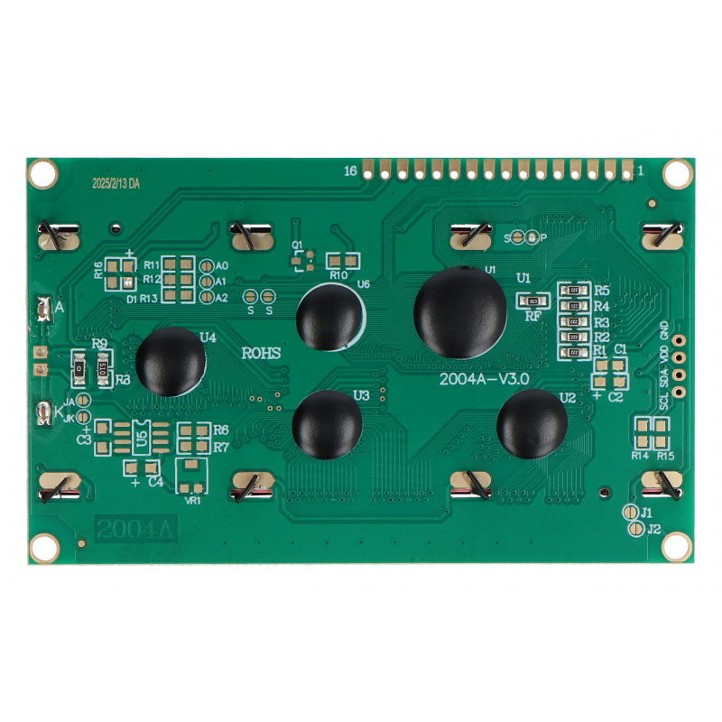 LCD displej 4x20 znaků modrý - justPi