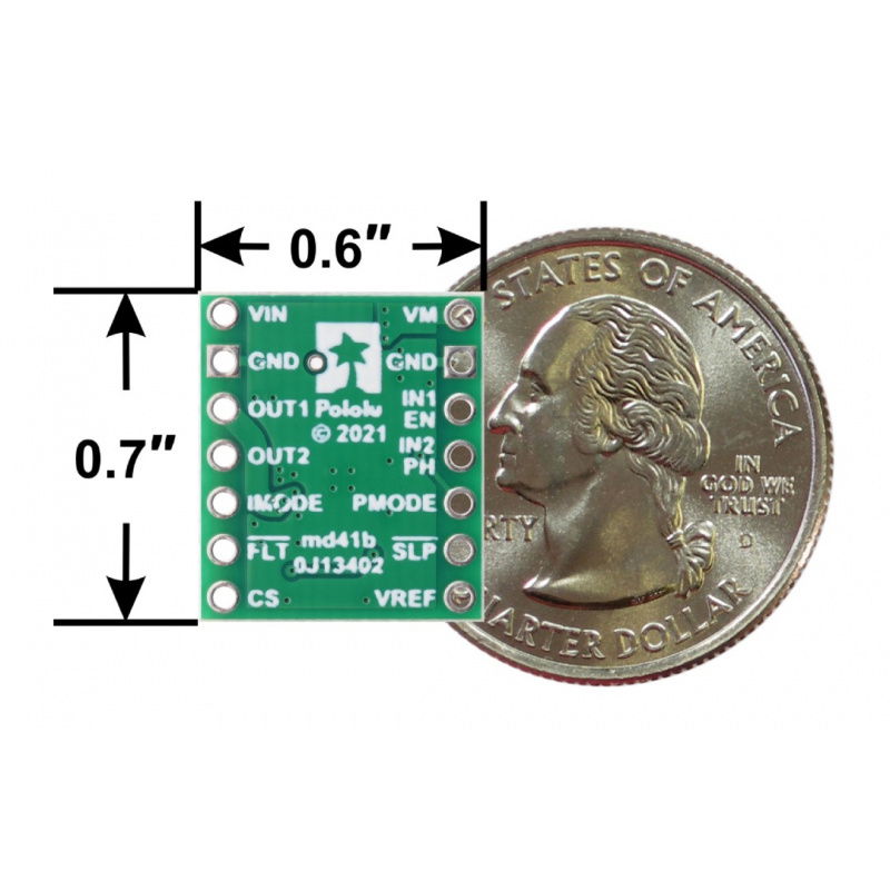 TB67H453FTG (QFN) Single Brushed DC Motor Driver Carrier