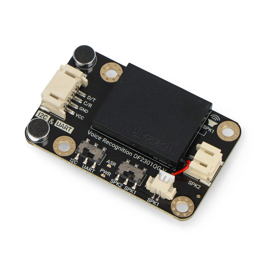 Gravity - offline modul pro rozpoznávání hlasu - I2C, UART - DFRobot SEN0539-EN