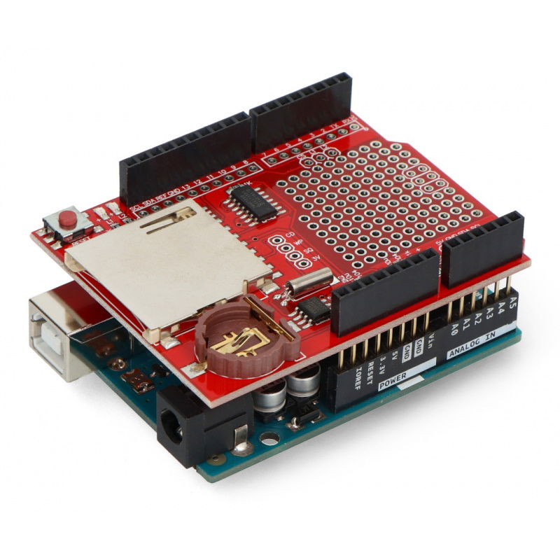 DataLogger Shield V1.0 s čtečkou SD karet pro Arduino