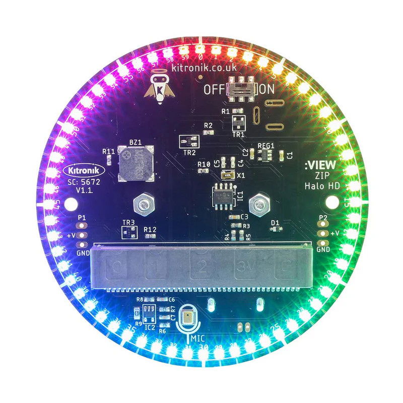 RGB LED kroužek ZIP Halo HD pro BBC micro:bit - Kitronik 5672