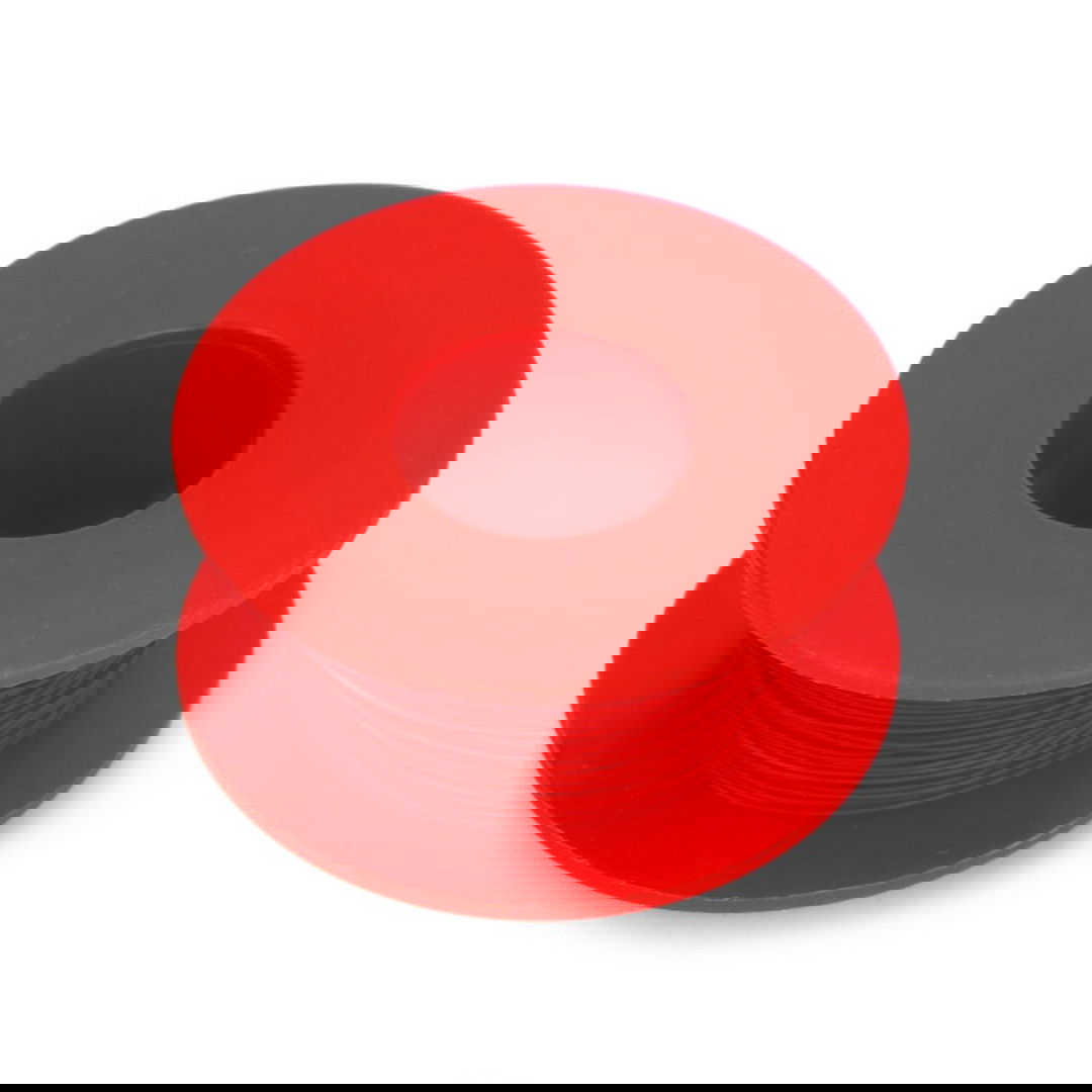 Postříbřený měděný montážní drát KYNAR - 0,25 mm / AWG 30 - červený - 50 m