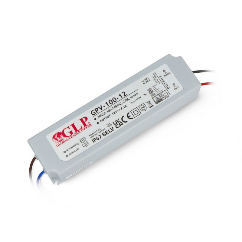 Napájecí zdroj pro vodotěsné LED pásky a pásky GPV-100-12 - 12V