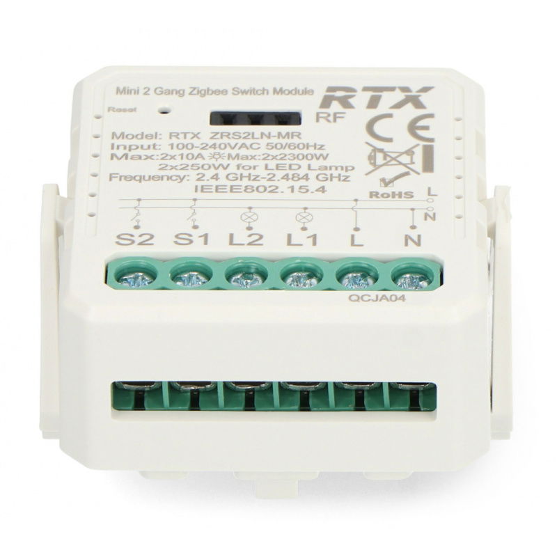 Przekaźnik Dopuszkowy 2 kanały ZigBee TUYA LN