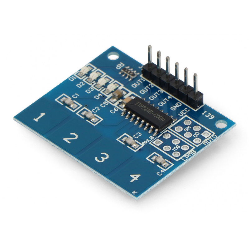 Dotyková klávesnice TTP224 - 4 tlačítka