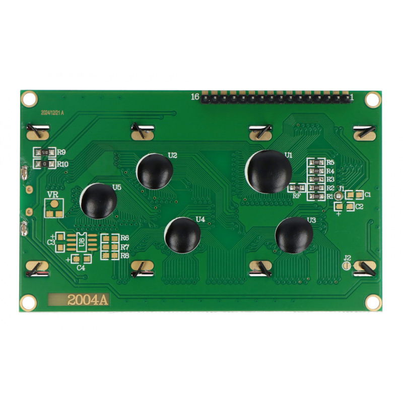 LCD displej 4x20 znaků zelený s konektory - justPi