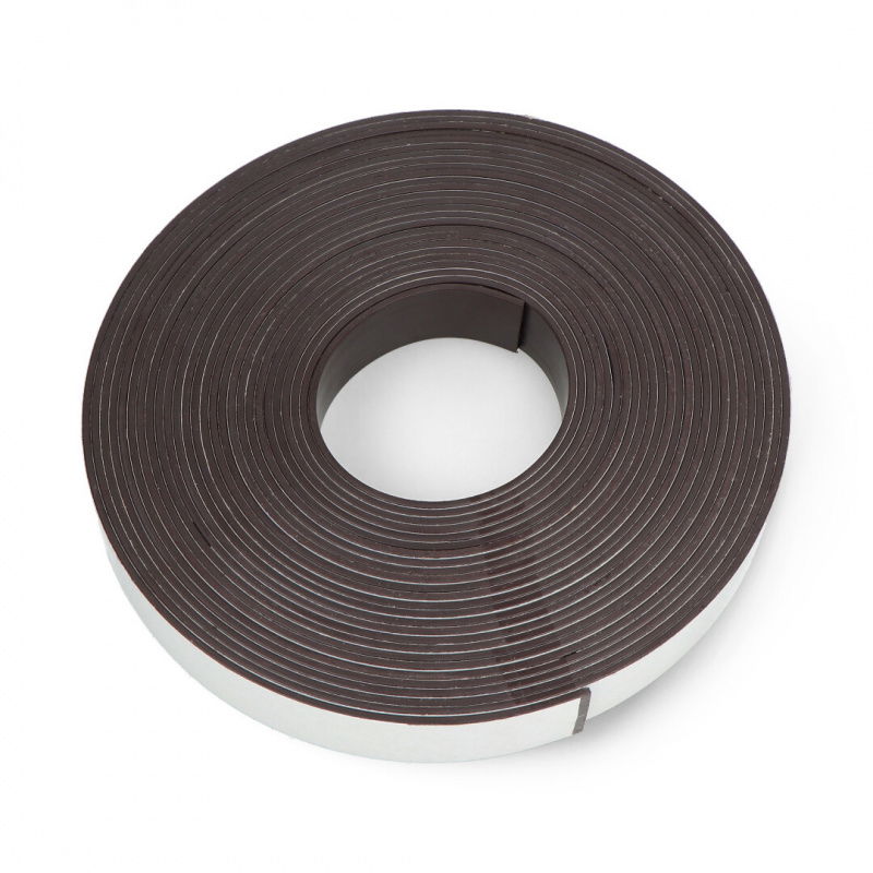 Taśma magnetyczna samoprzylepna - 25mm dł. 10m gr. 2mm