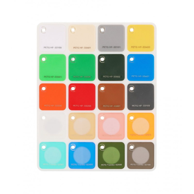 Bambu Filament Swatches