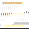 THT rezistor 1/4 W 330Ω - 10ks. - zdjęcie 2