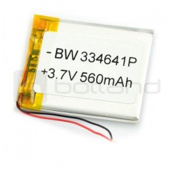 Li-Pol 560mAh 3,7V baterie