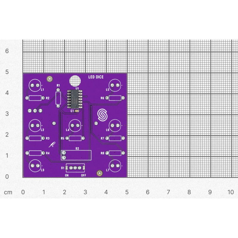 LED dice Solder kit