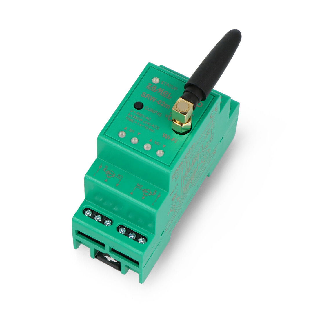 Zamel Supla SRW-02M - dvoukanálový modulární ovladač rolet 230V WiFi - aplikace pro Android/iOS