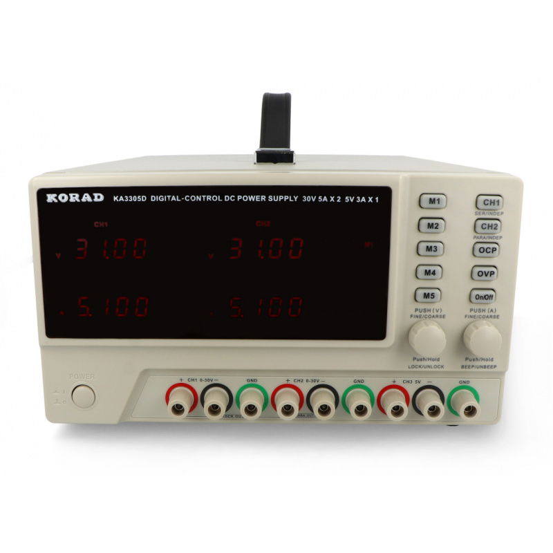 Napájení 3v1 Korad KA3305D 2x 0-30V / 0-5A + 1x 5V / 3A