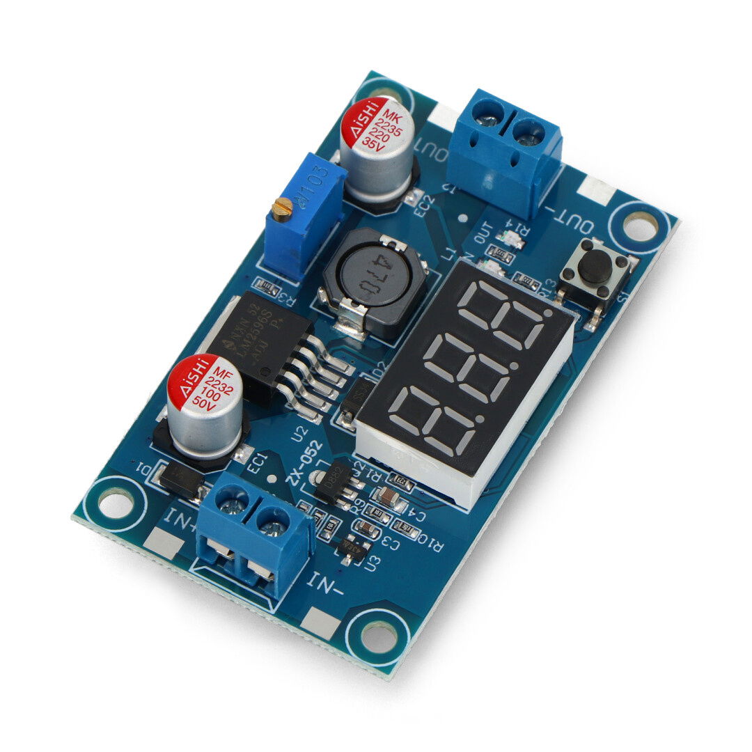 Snižovací měnič LM2596S 3,2V-35V 3A s displejem