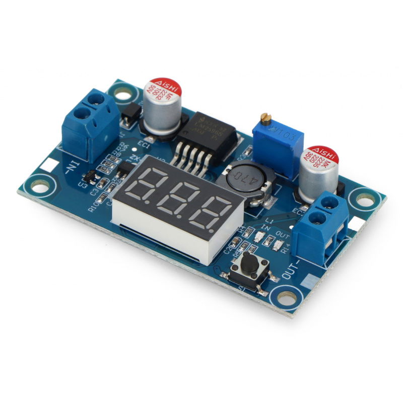 LM2596 3,2V-35V 3A sestupný převodník s displejem