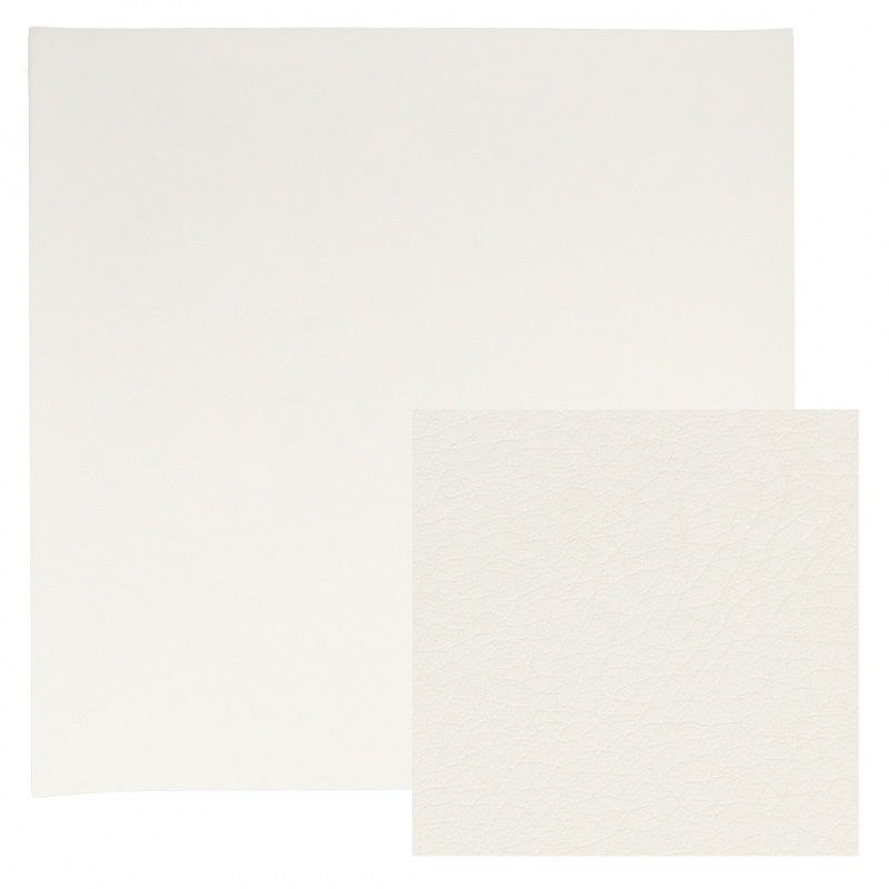White Pebbled PU Leatherette Fabric - YD002