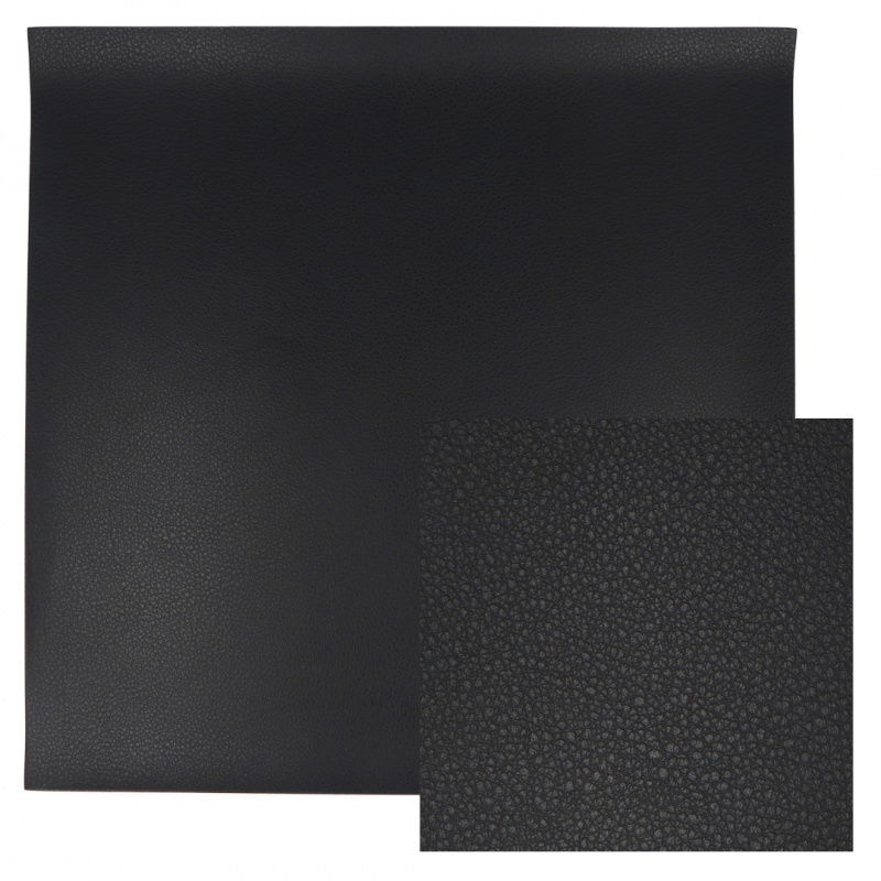 Black Pebbled PU Leatherette Fabric - YD001