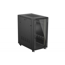 SZAFA INSTALACYJNA RACK STOJĄCA 19" 22U 600X1000 CZARNA DRZWI